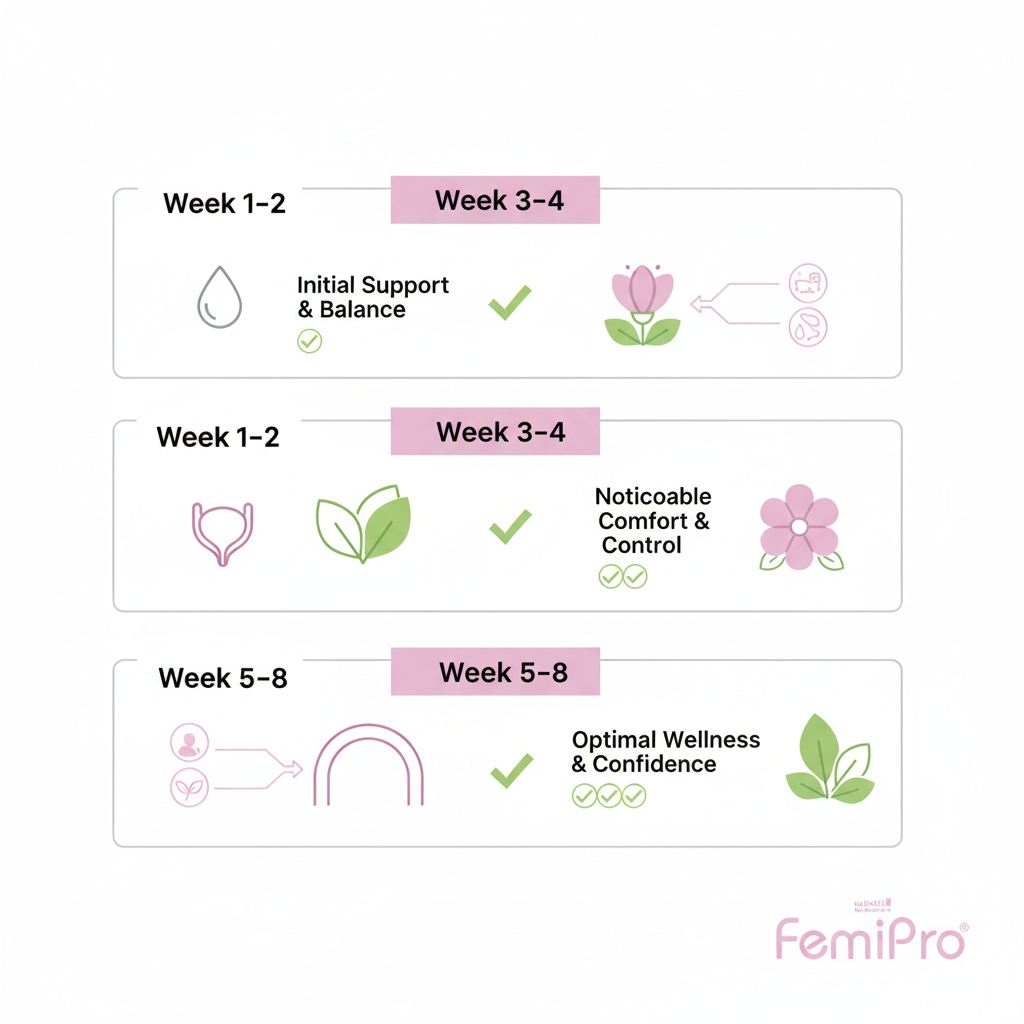 'how long does bladder support take to work &mdash; natural urinary health timeline.